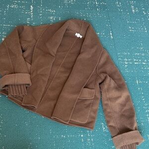 Splendid Chocolate Shawl Collar Jacket